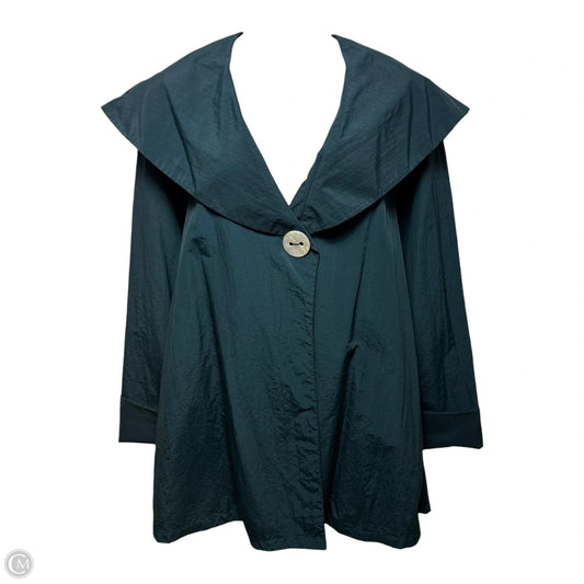 Vintage Nylon Jacket By Constance In Teal, Size: L (estimated)