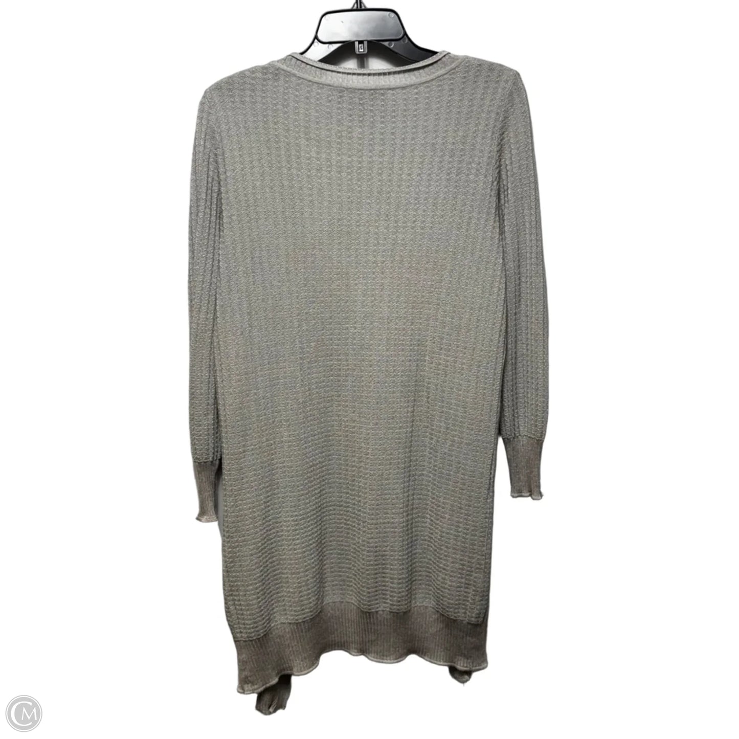 Sweater Cardigan By Misook In Grey, Size: S