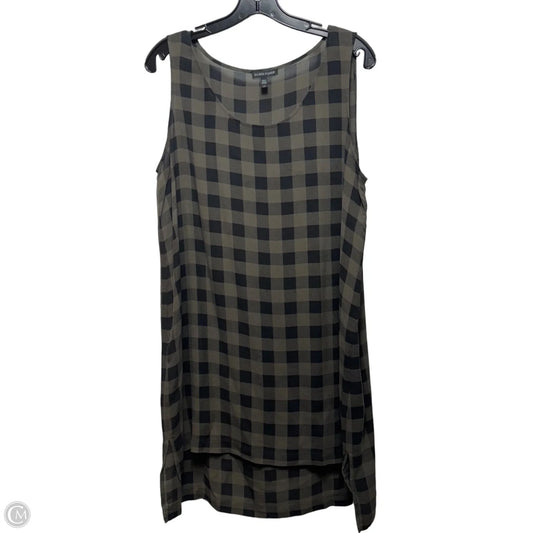 Tunic Sleeveless By Eileen Fisher In Plaid Pattern, Size: L