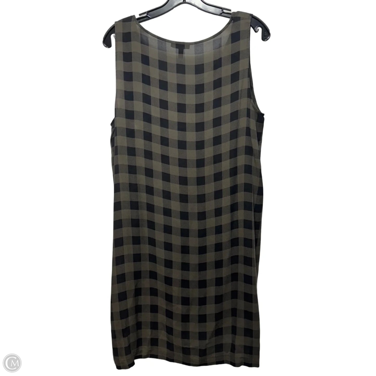 Tunic Sleeveless By Eileen Fisher In Plaid Pattern, Size: L
