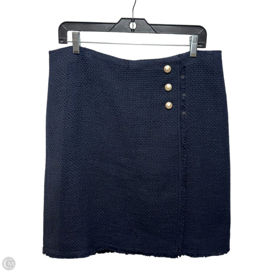Skirt Midi By Talbots In Navy, Size: 14 PETITE
