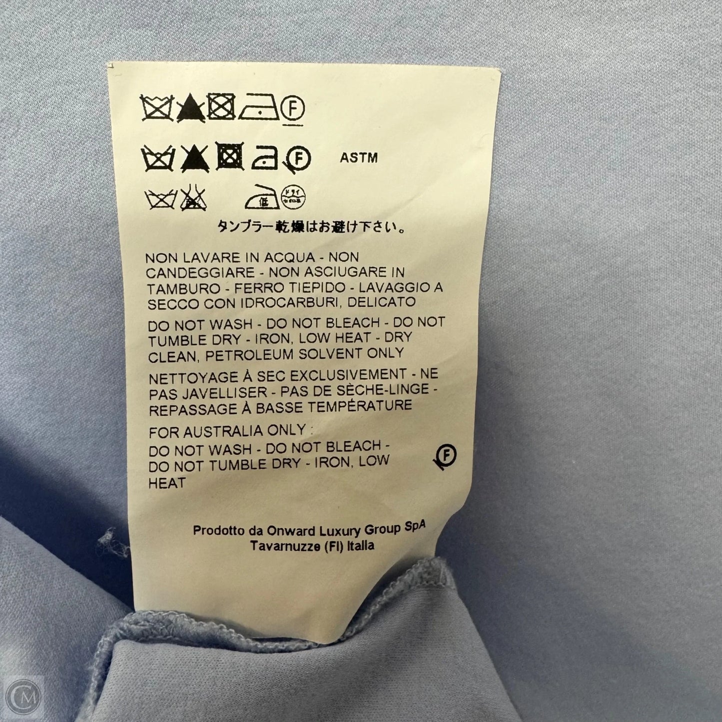 Cotton Short Sleeve V-Neck T-Shirt By Jil Sander In Blue, Size: M