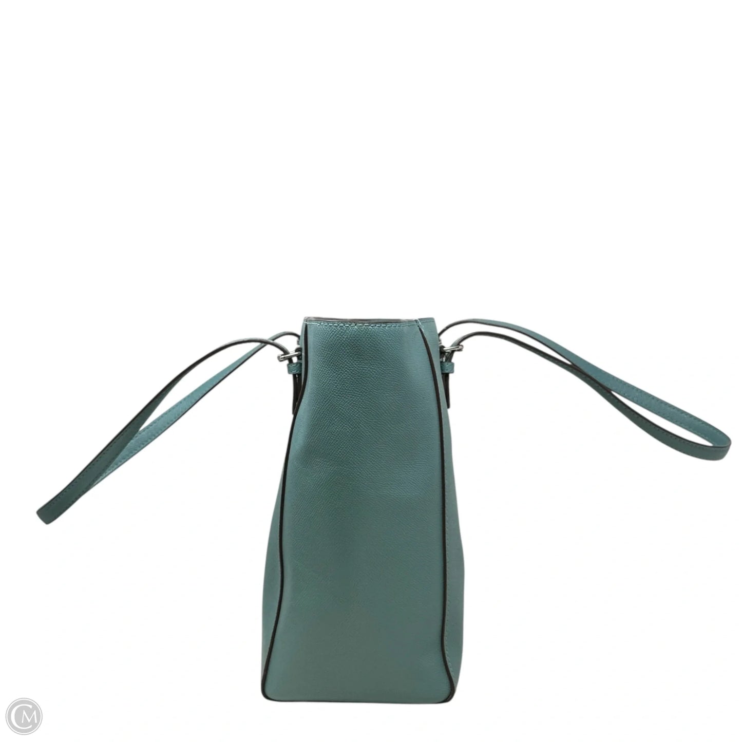 Turnlock Tote in Crossgrain Leather Designer By Coach, Size: Large