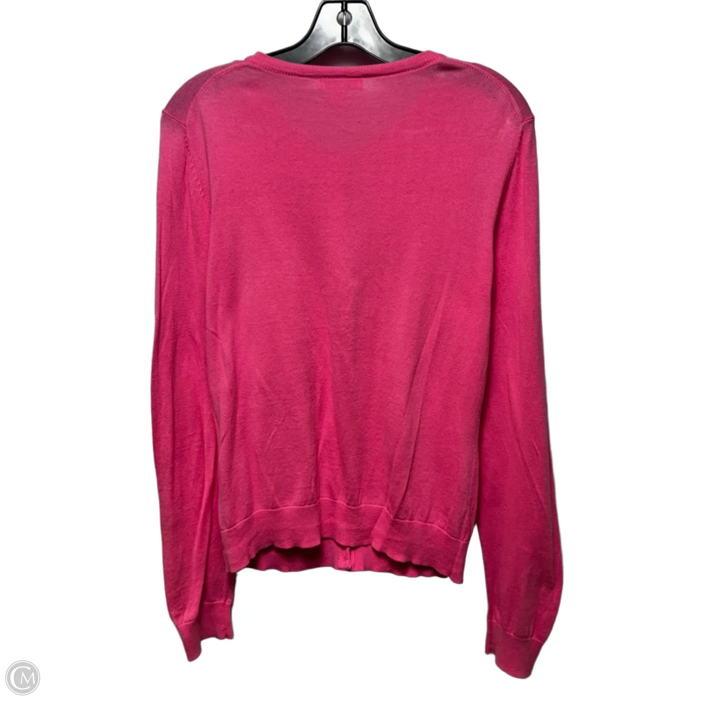 Sweater Cardigan Designer By Lilly Pulitzer In Pink, Size: L