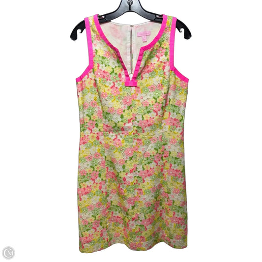 Lace Dress Designer By Lilly Pulitzer In Floral Print, Size: 8