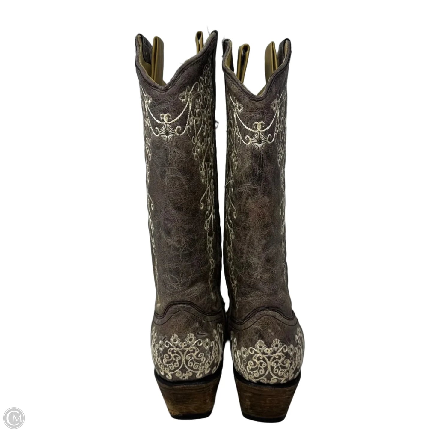 Crater Embroidered Boots Western By Corral In Brown, Size: 8