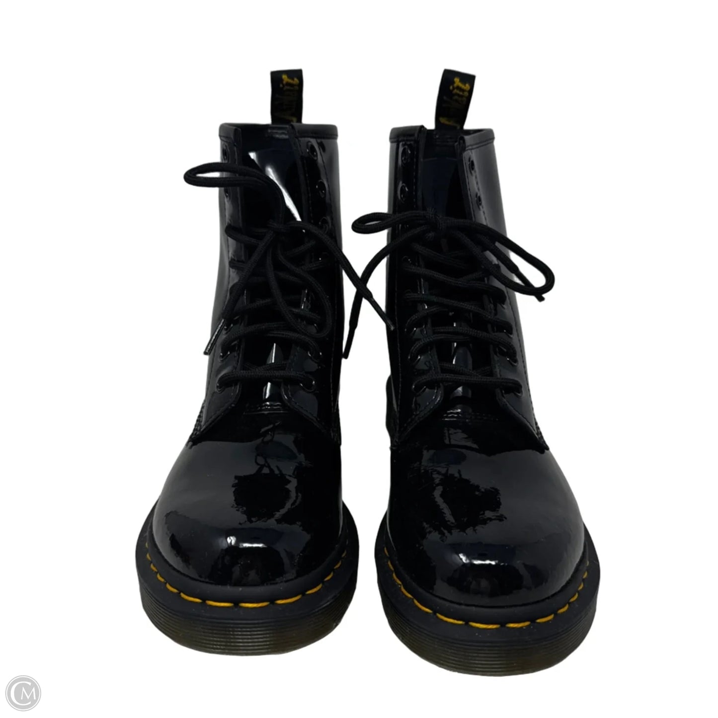 Patent 1460 Boots Combat By Dr Martens In Black, Size: 8