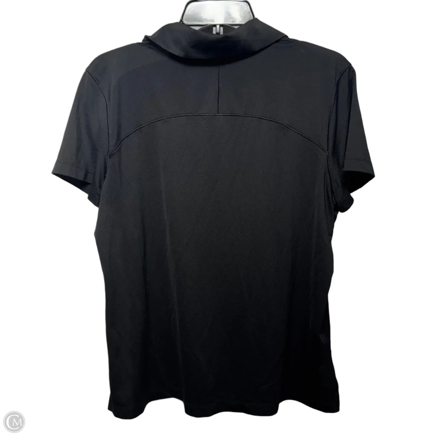 Collared Top Short Sleeve By Lululemon In Black, Size: 14