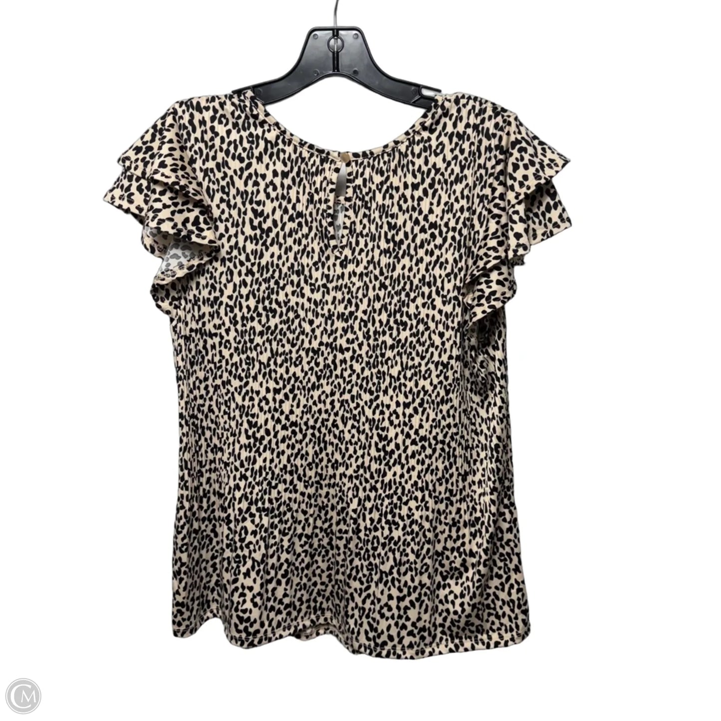 Top Short Sleeve By fyve In Leopard Print, Size: Xl