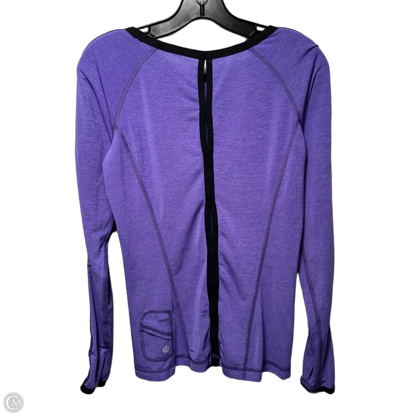 Athletic Top Long Sleeve By Lululemon In Purple, Size: 4