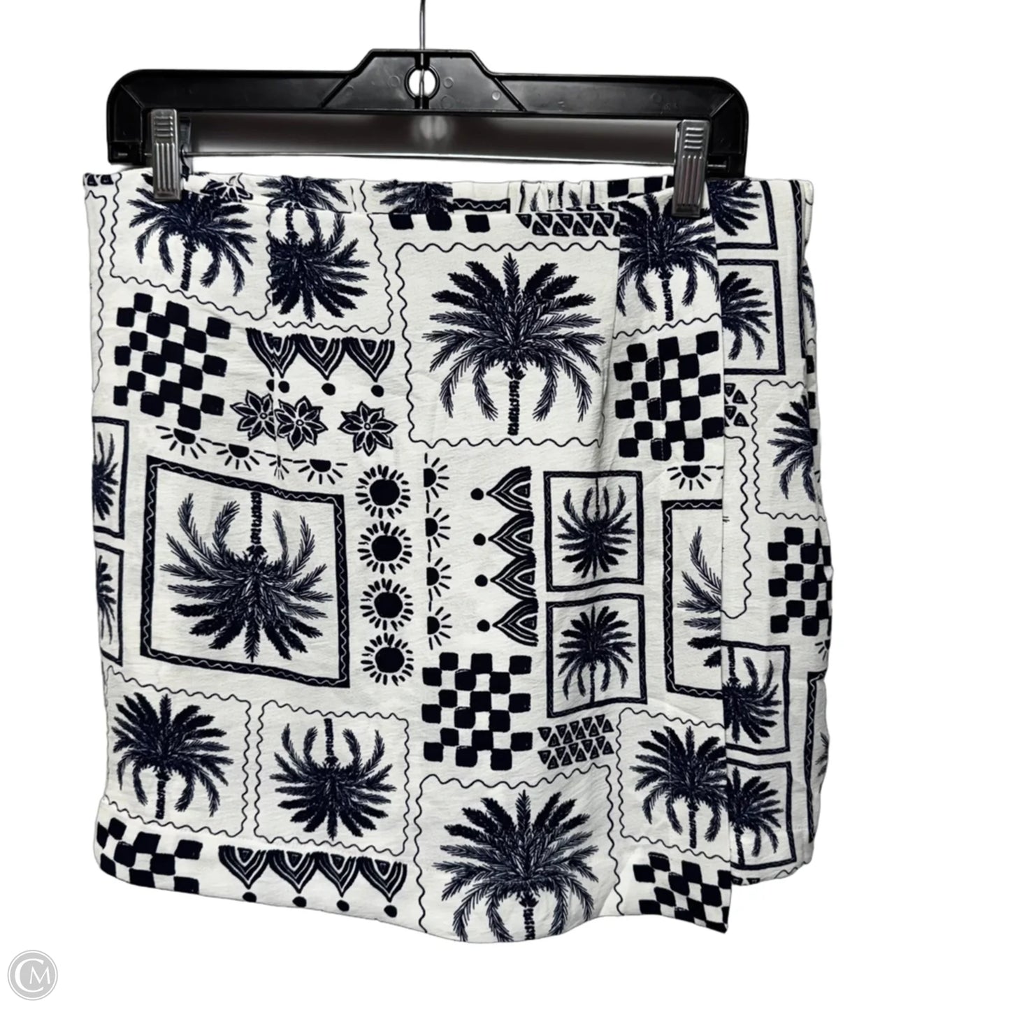 Skort By Monteau In Tropical Print, Size: Xl