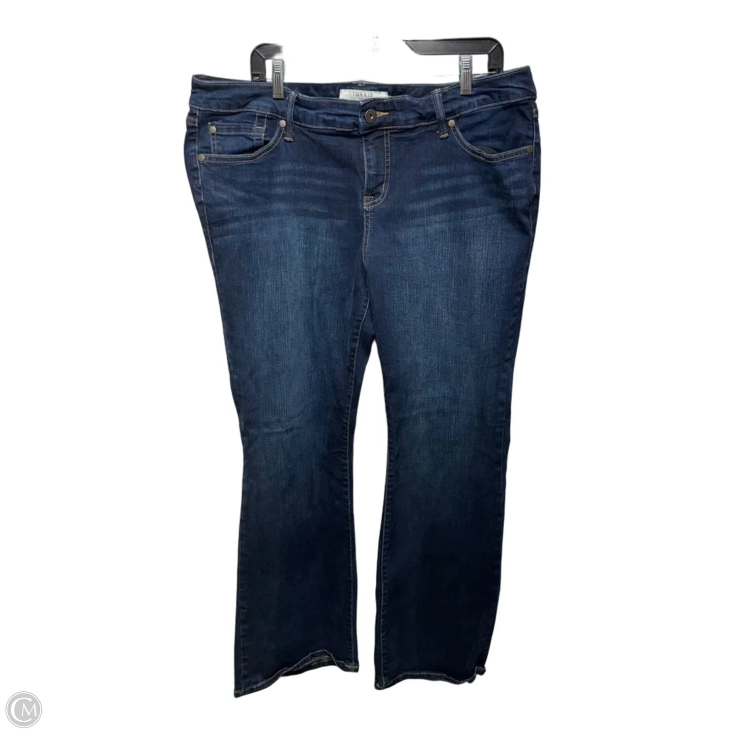 Jeans Straight By Torrid In Blue Denim, Size: 18