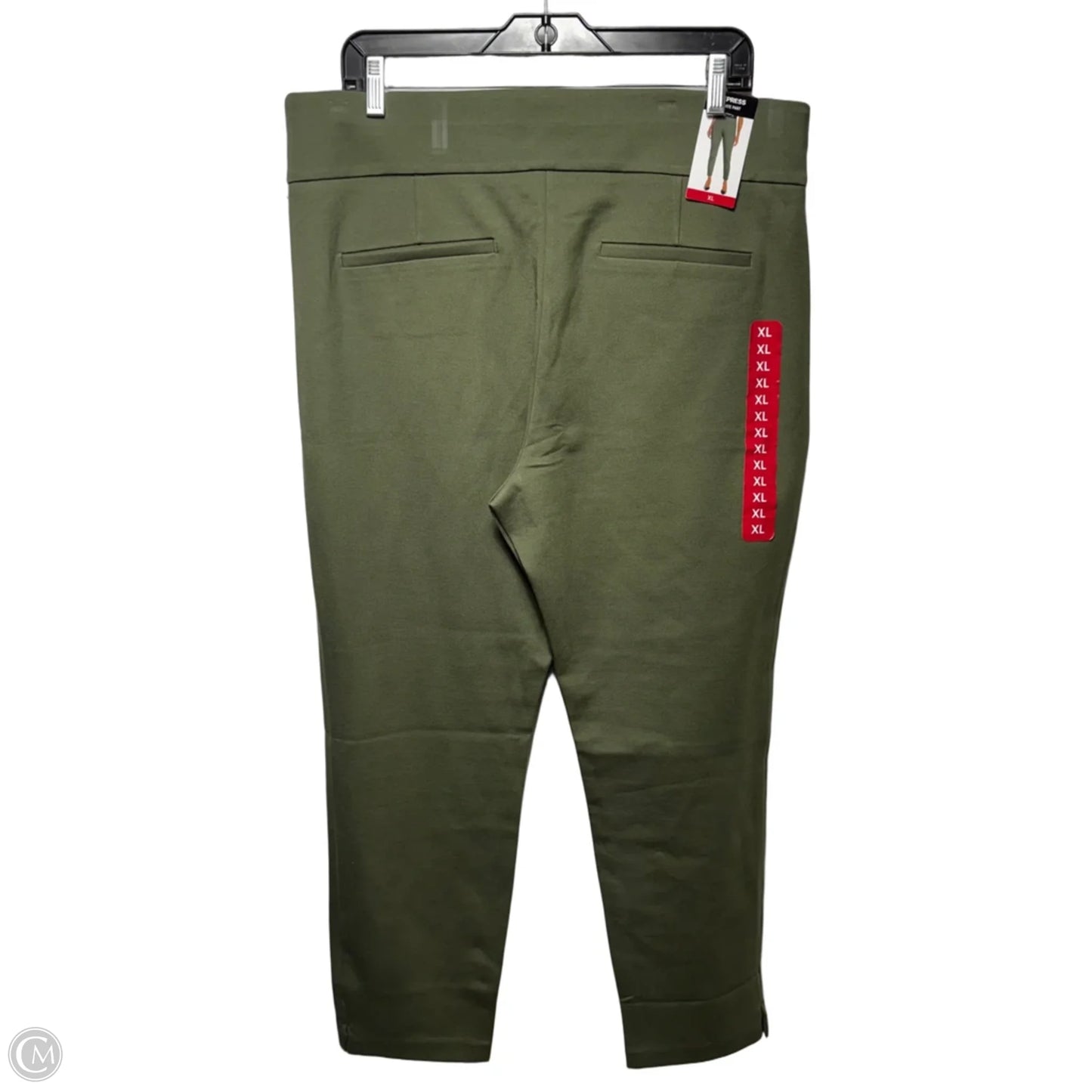 Ponte Pants Leggings By Express In Green, Size: Xl