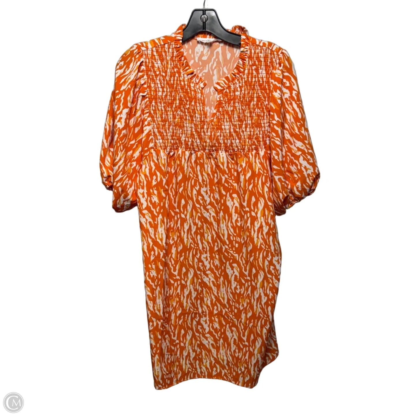 Dress Casual Midi By Michelle Mcdowell In Orange, Size: M