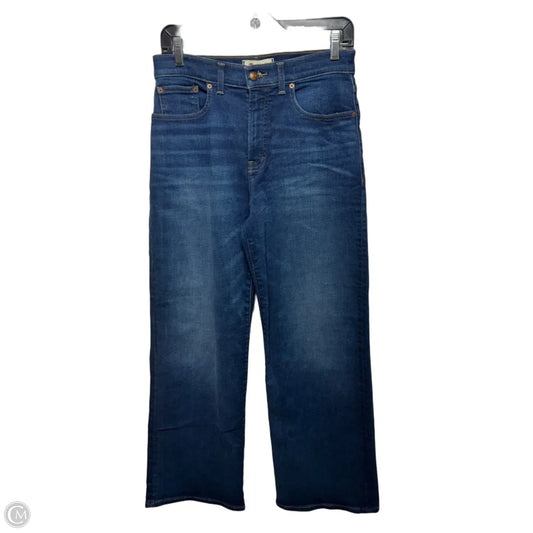 The Perfect Vintage Wide Leg Jeans By Madewell In Blue Denim, Size: 6/28 Petite
