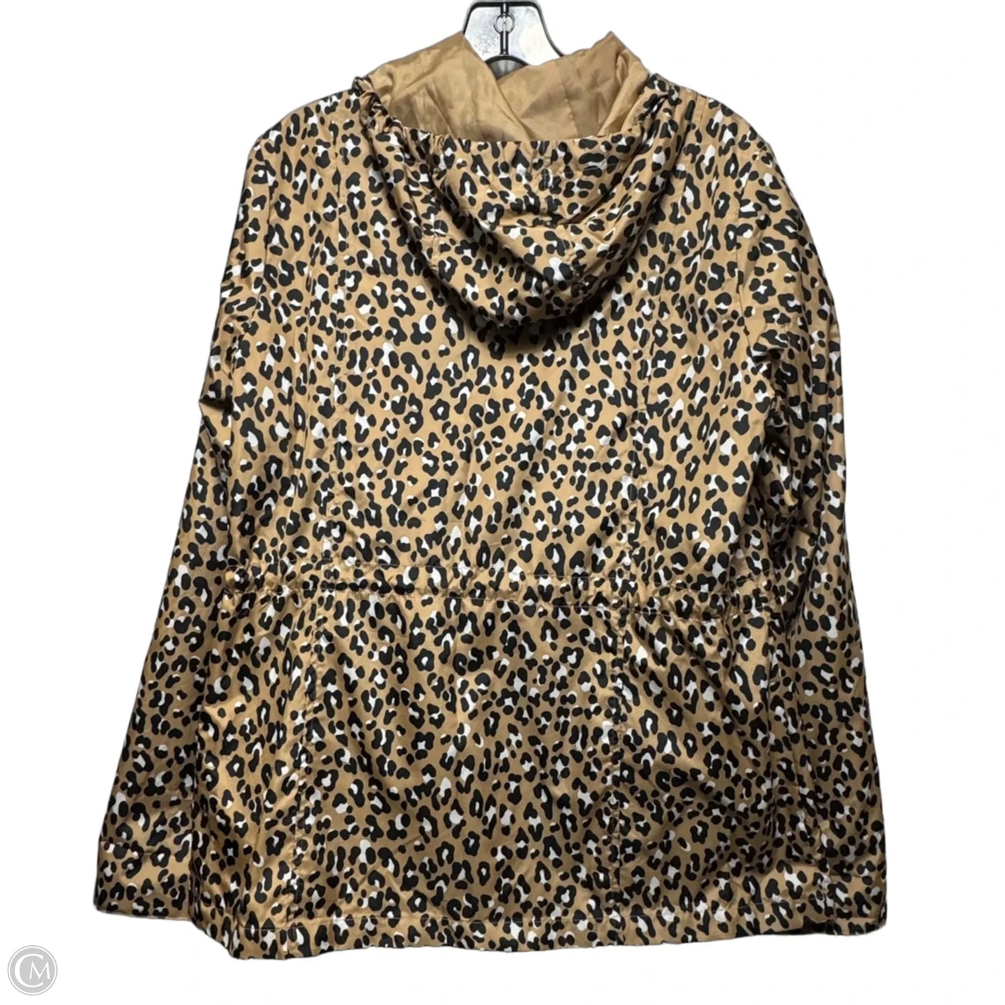 Jacket Windbreaker By Kim Rogers In Leopard Print, Size: M