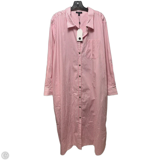 Dress Casual Maxi By Universal Standard In Striped Pattern, Size: L