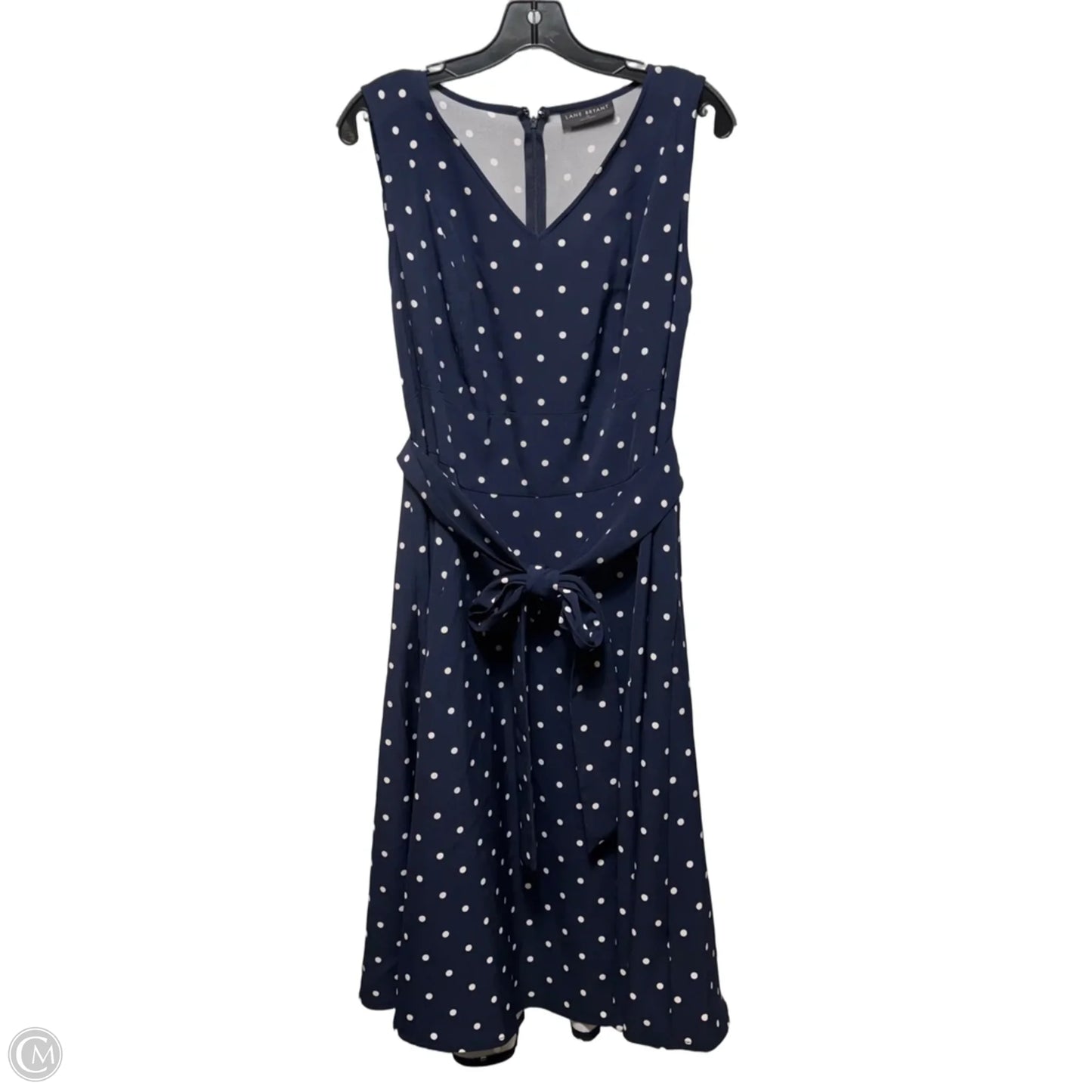 Dress Casual Midi By Lane Bryant In Polkadot Pattern, Size: 20