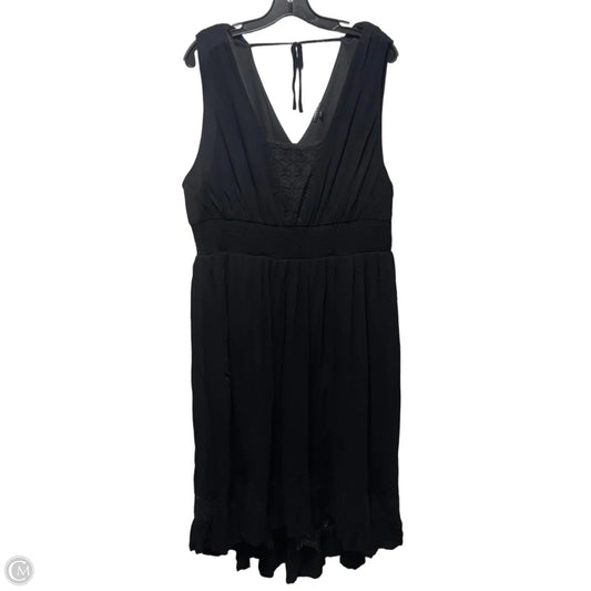 Lace Trim Dress Casual Maxi By Torrid In Black, Size: 3x