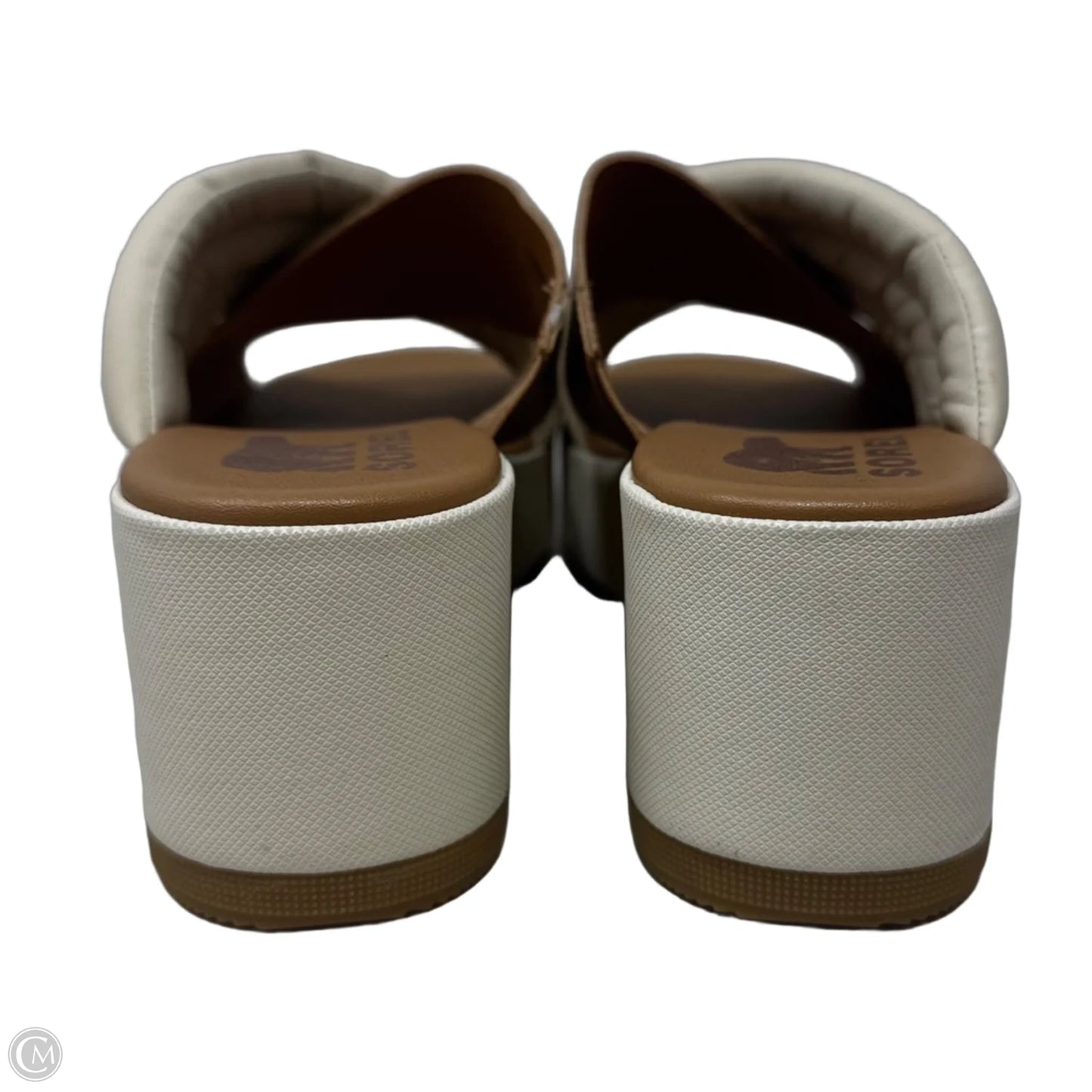Cameron Flatform Puff Mules By Sorel In Cream, Size: 8