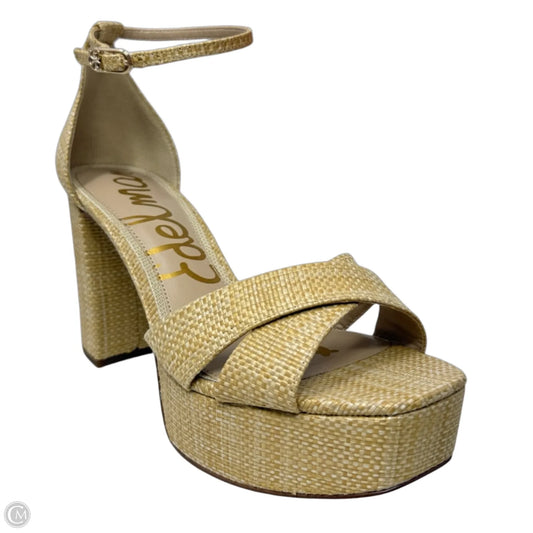Jullian Platform Sandals By Sam Edelman In Tan, Size: 8