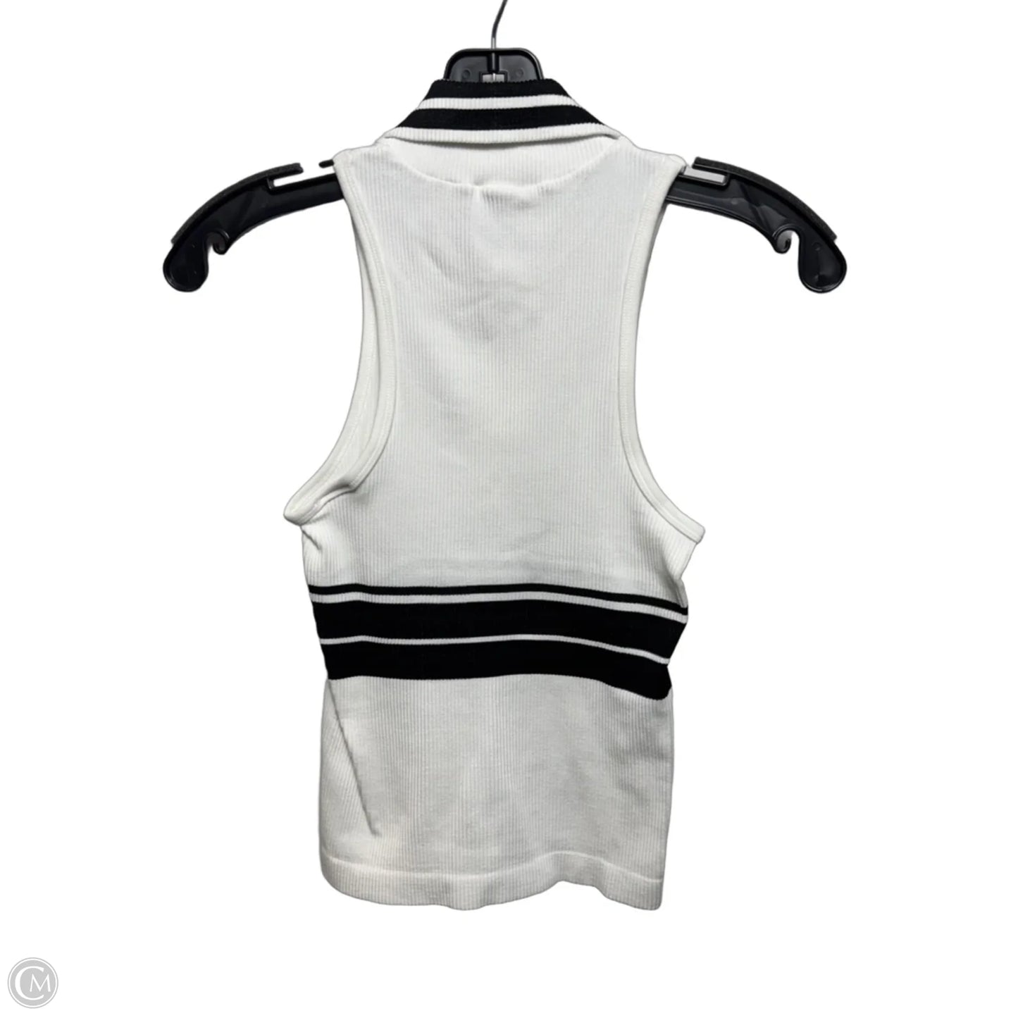 Top Sleeveless By Maeve In White and Black , Size: XXS/XS
