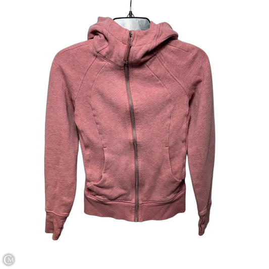 Sweatshirt Hoodie By Lululemon In Pink, Size: 2