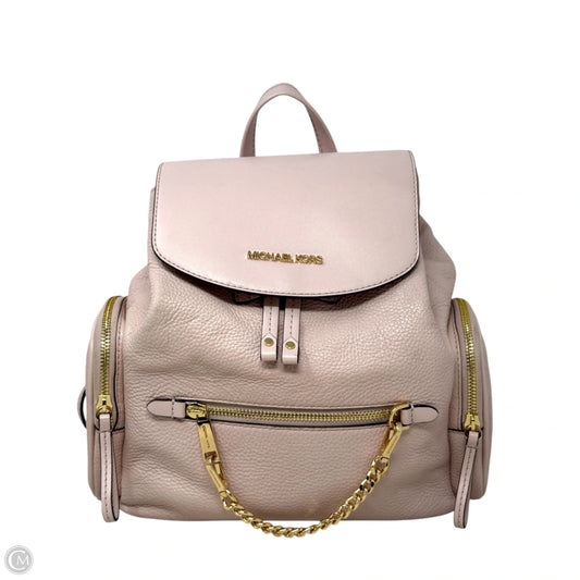 Jet Set Pebbled Leather Backpack In Powder Blush By Michael By Michael Kors, Size: Medium