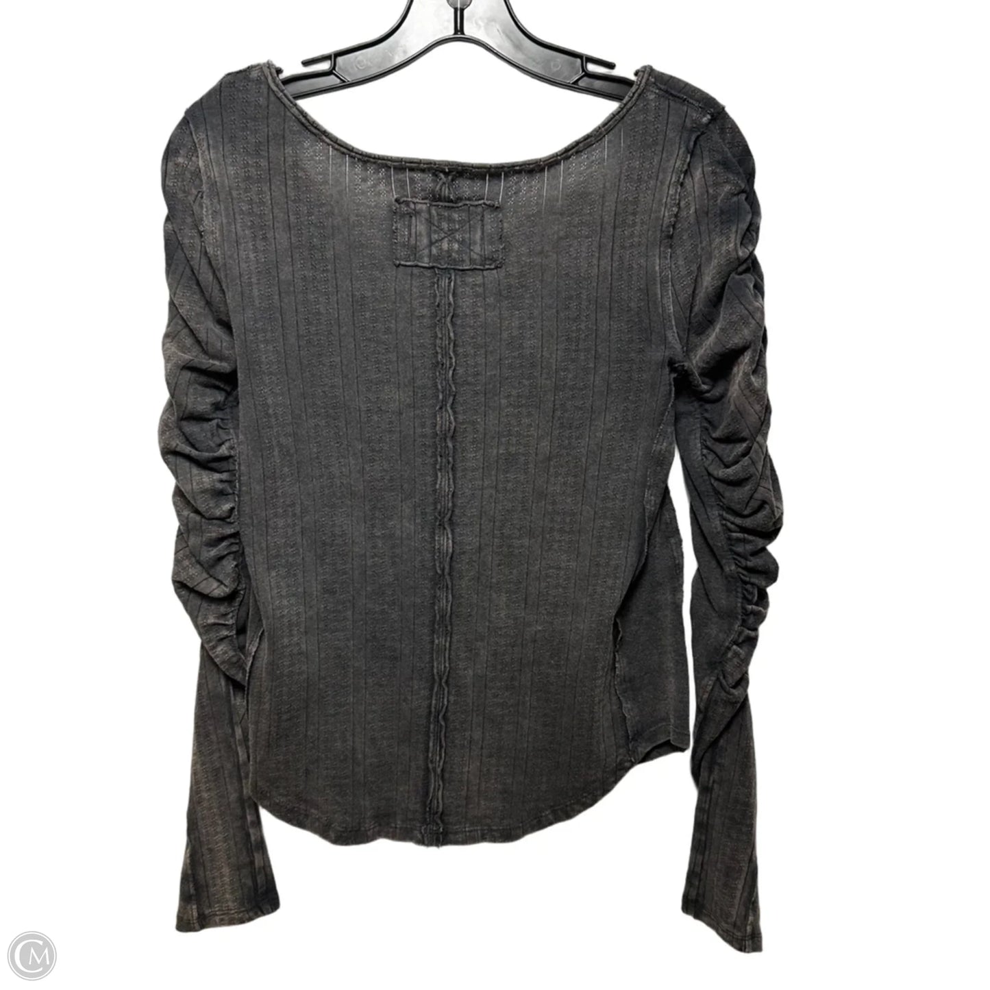 Pointelle Henley Top Long Sleeve By We The Free In Grey, Size: S