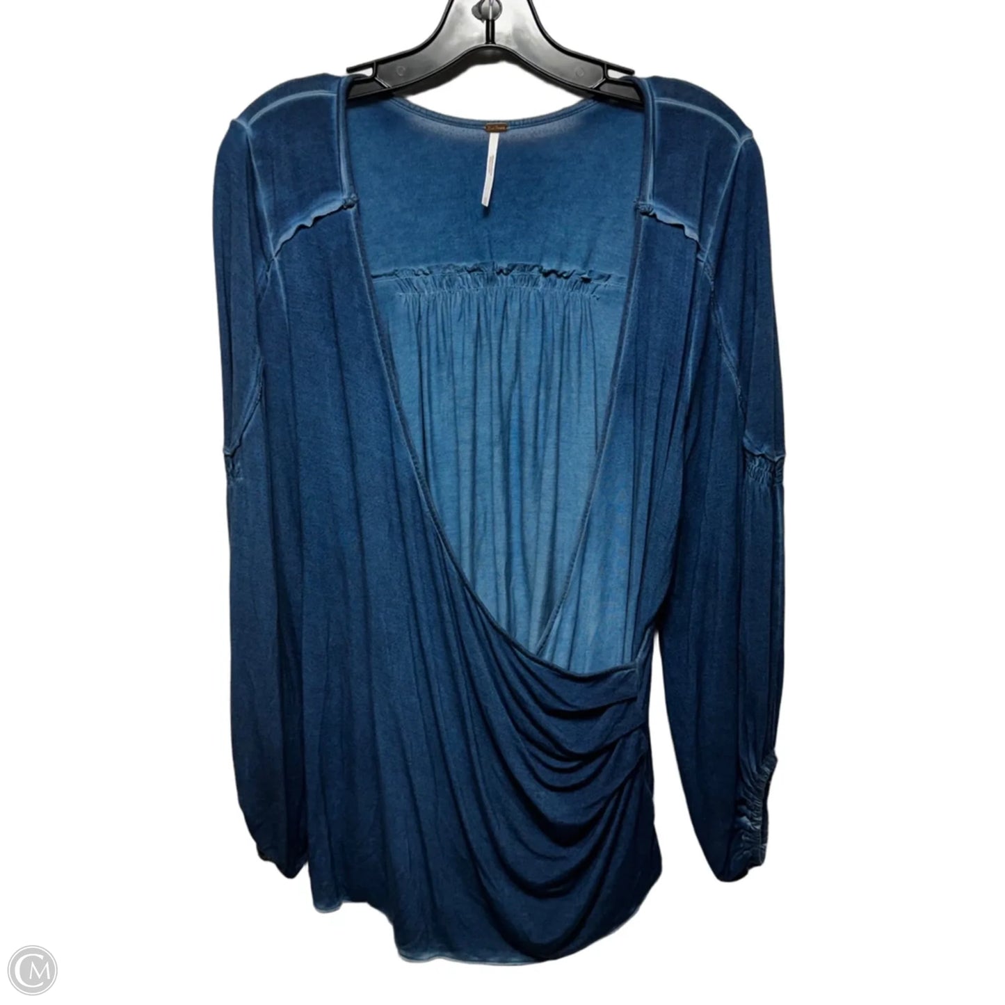 Top Long Sleeve By Free People In Blue, Size: M