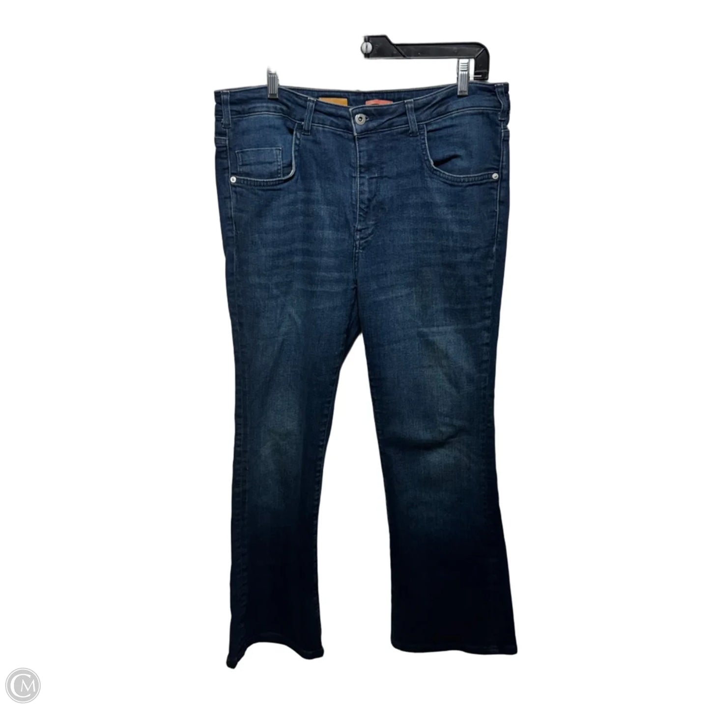 Jeans Flared By Pilcro In Blue Denim, Size: 14/32
