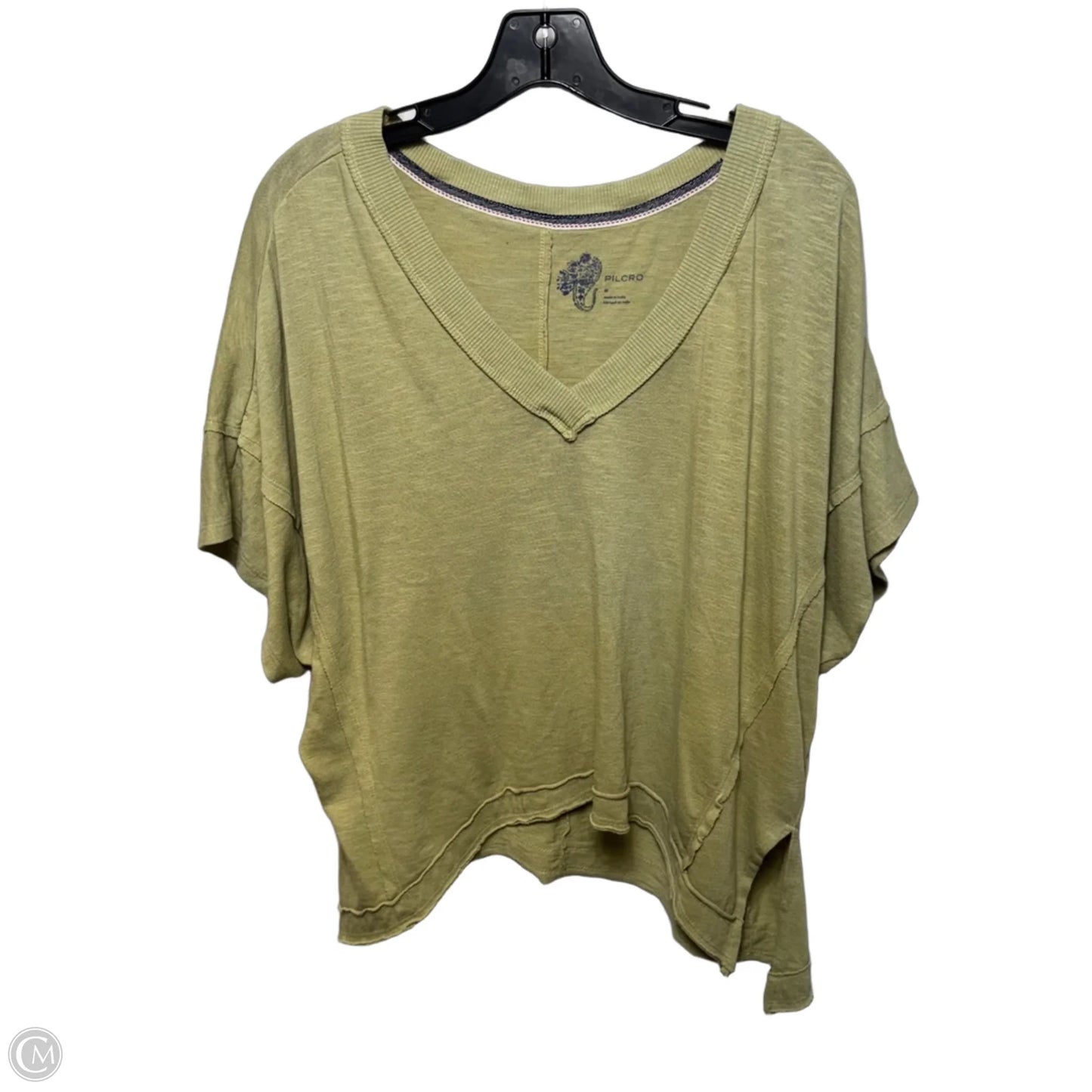 Top Short Sleeve By Pilcro In Green, Size: M