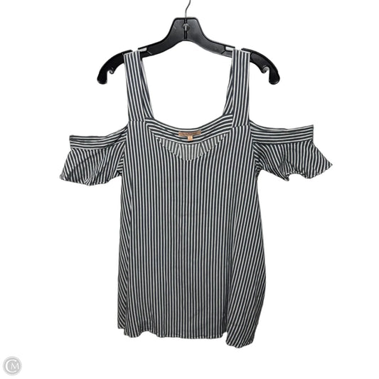 Top Short Sleeve By Gibson And Latimer In Striped Pattern, Size: Xl