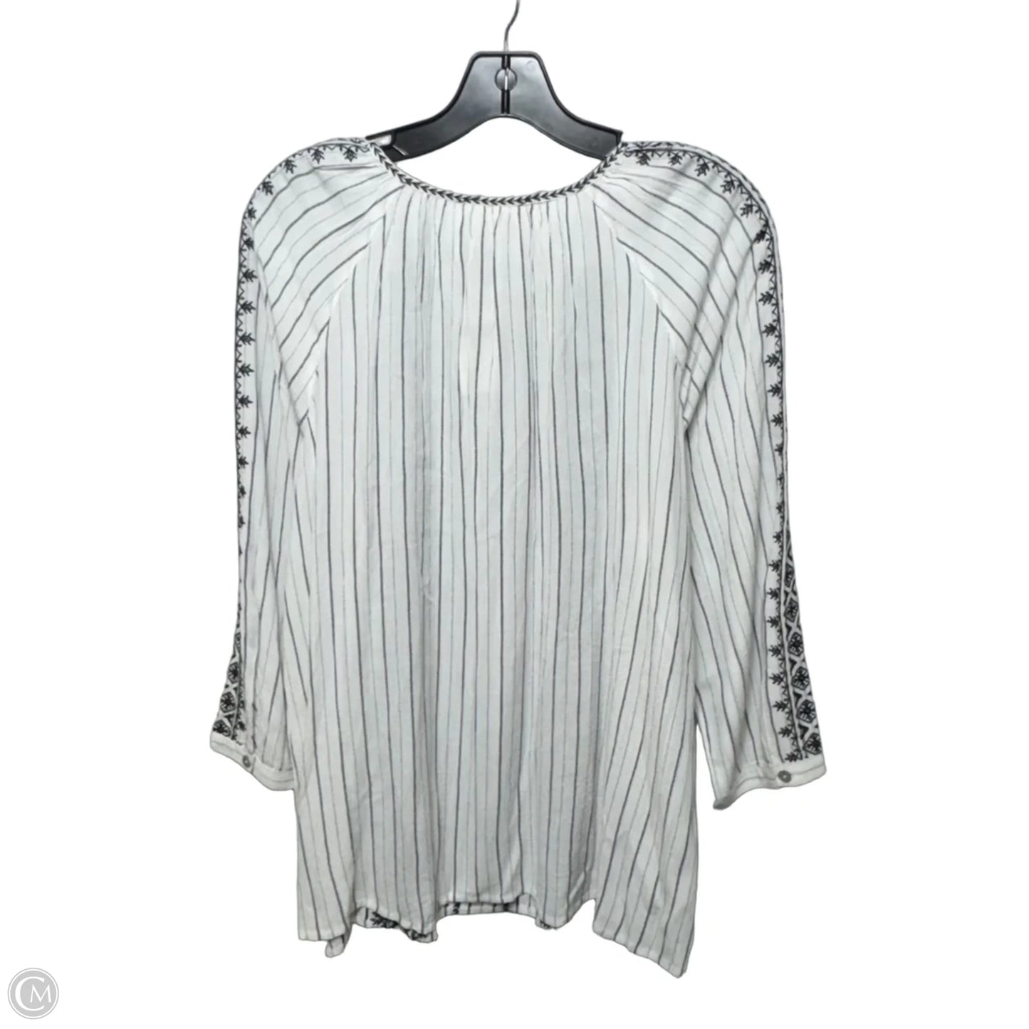 Top Long Sleeve By J. Jill In Striped Pattern, Size: M