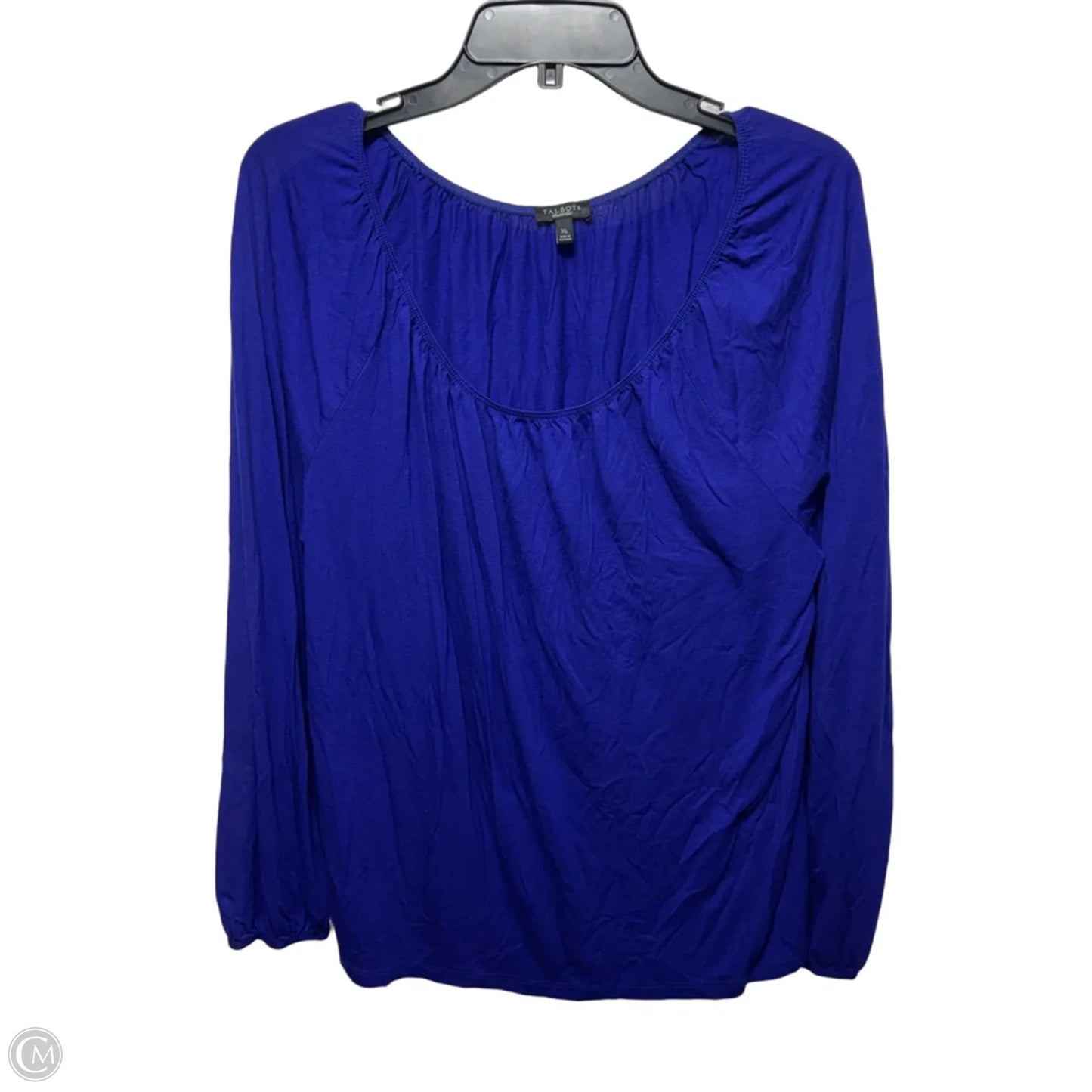 Top Long Sleeve By Talbots In Blue, Size: Xl