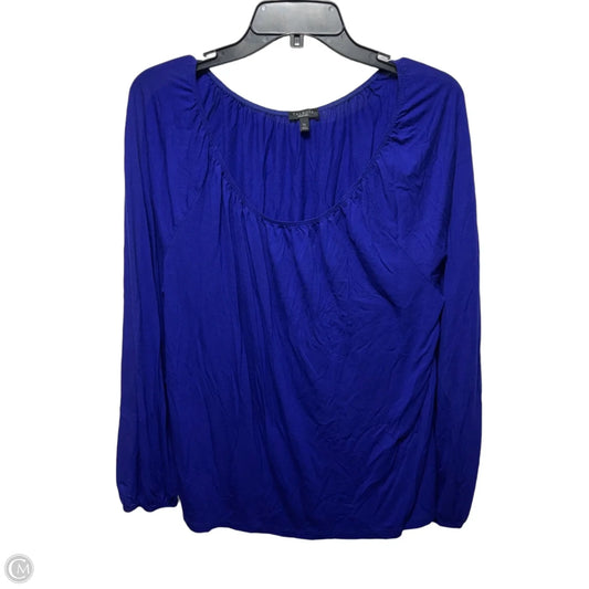 Top Long Sleeve By Talbots In Blue, Size: Xl
