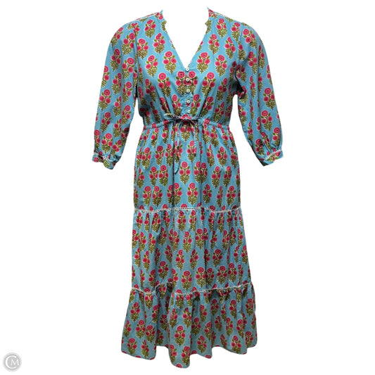 Maria Dress Casual Maxi By Pink City Prints In Floral Print, Size: M