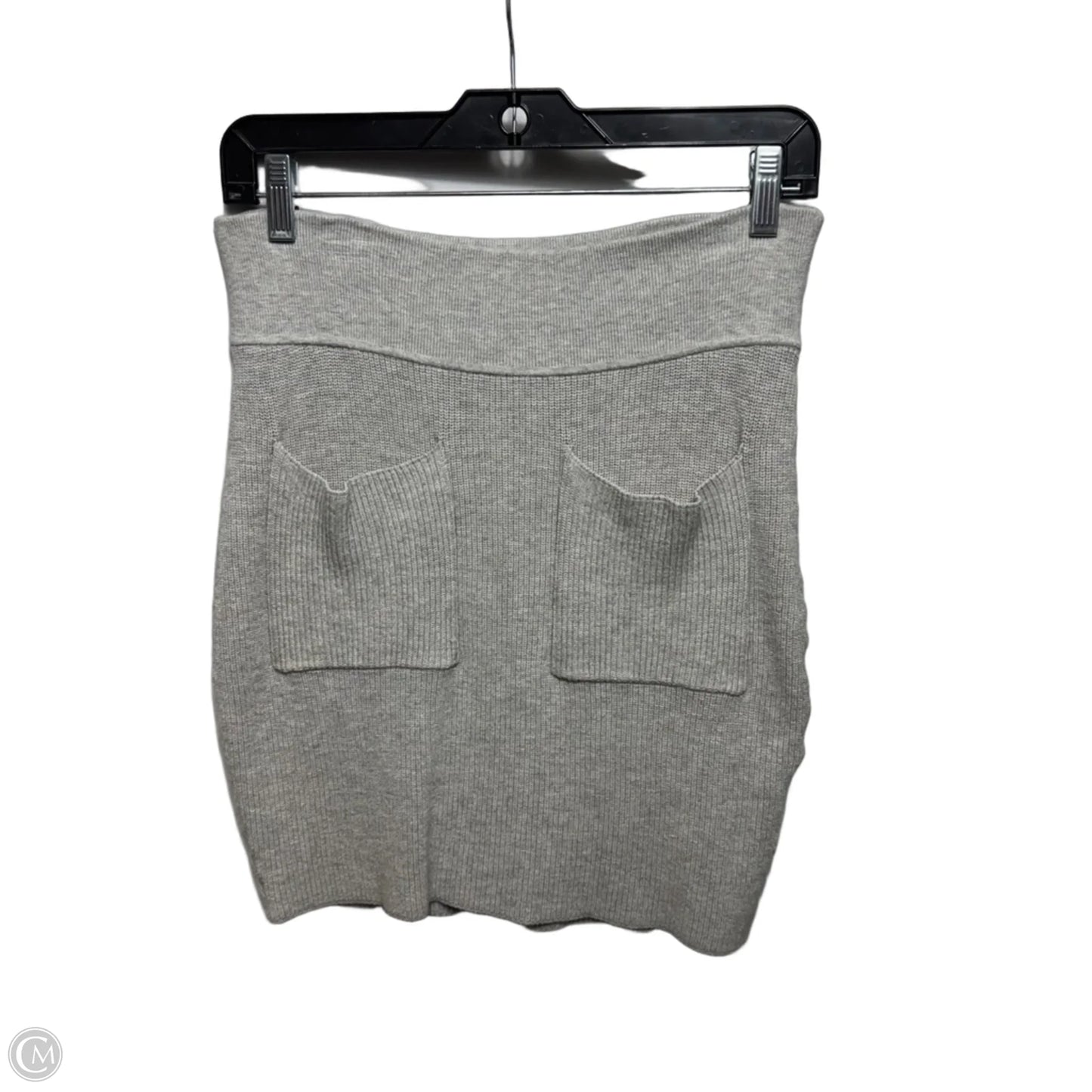 Knit Pocket Mini Skirt By Aritzia X Wilfred In Grey, Size: L