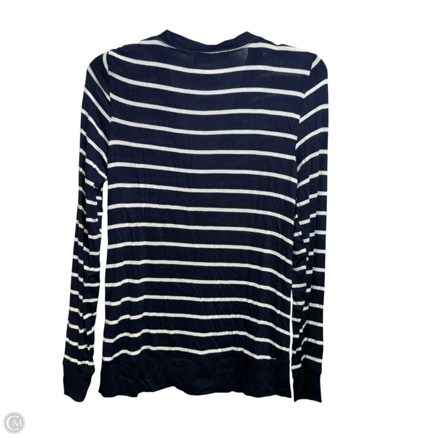 Sweater Cardigan By Zenana In Striped Pattern, Size: M