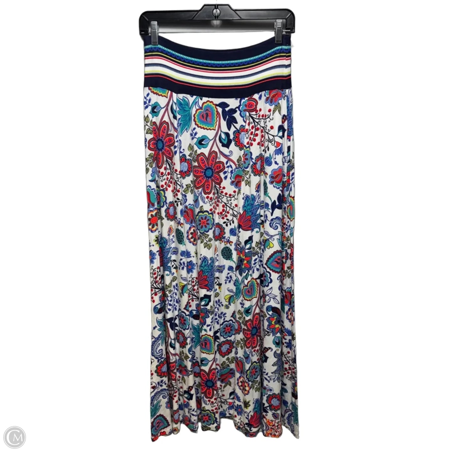 Floral Circle Maxi Skirt Designer By Milly For Design Nation In Floral Print, Size: S