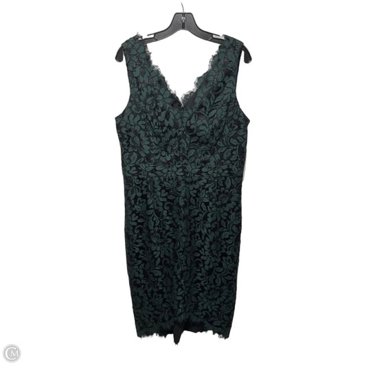 Sleeveless Lace Sheath Dress By Eliza J In Green, Size: 14