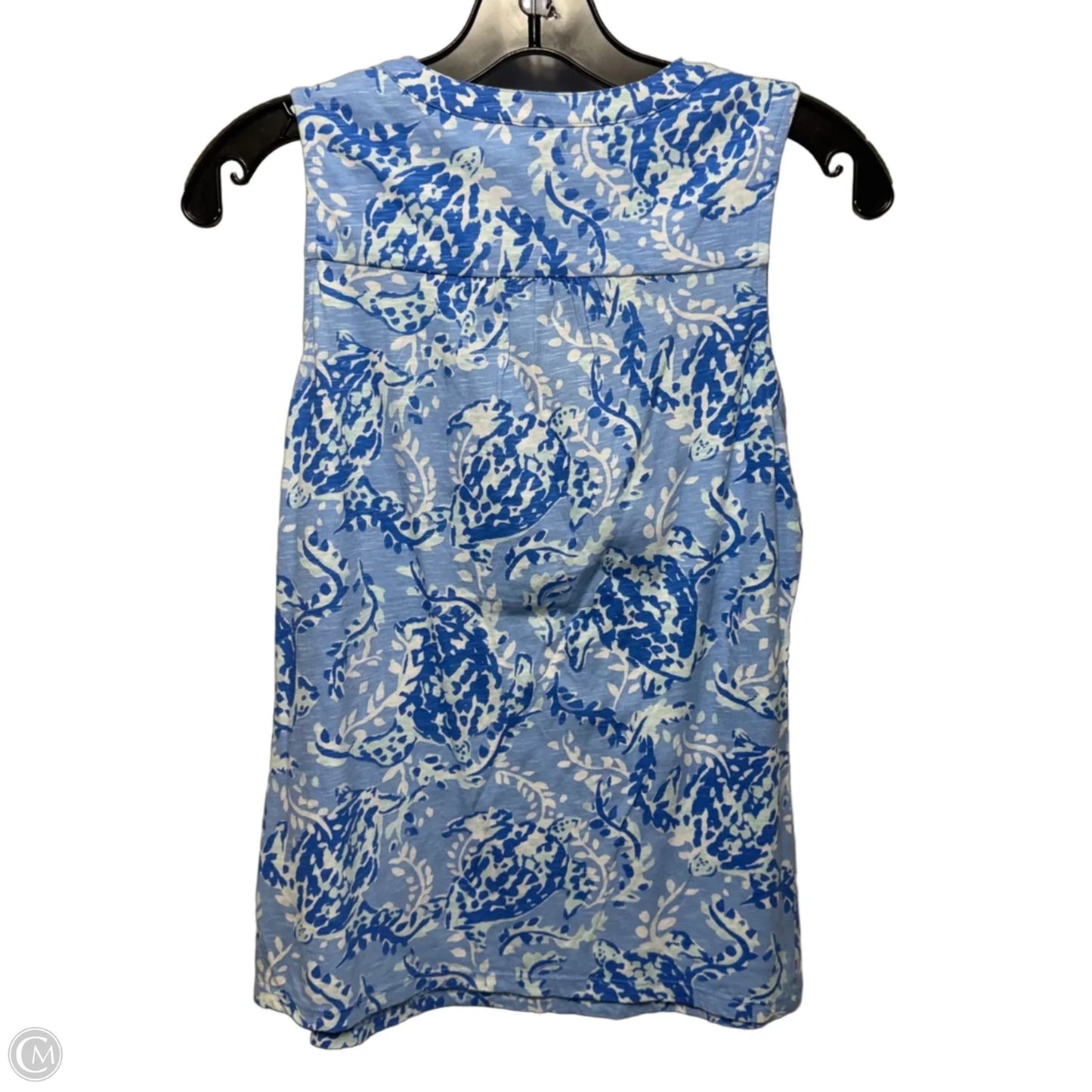 Top Sleeveless Designer By Lilly Pulitzer In Blue, Size: Xs