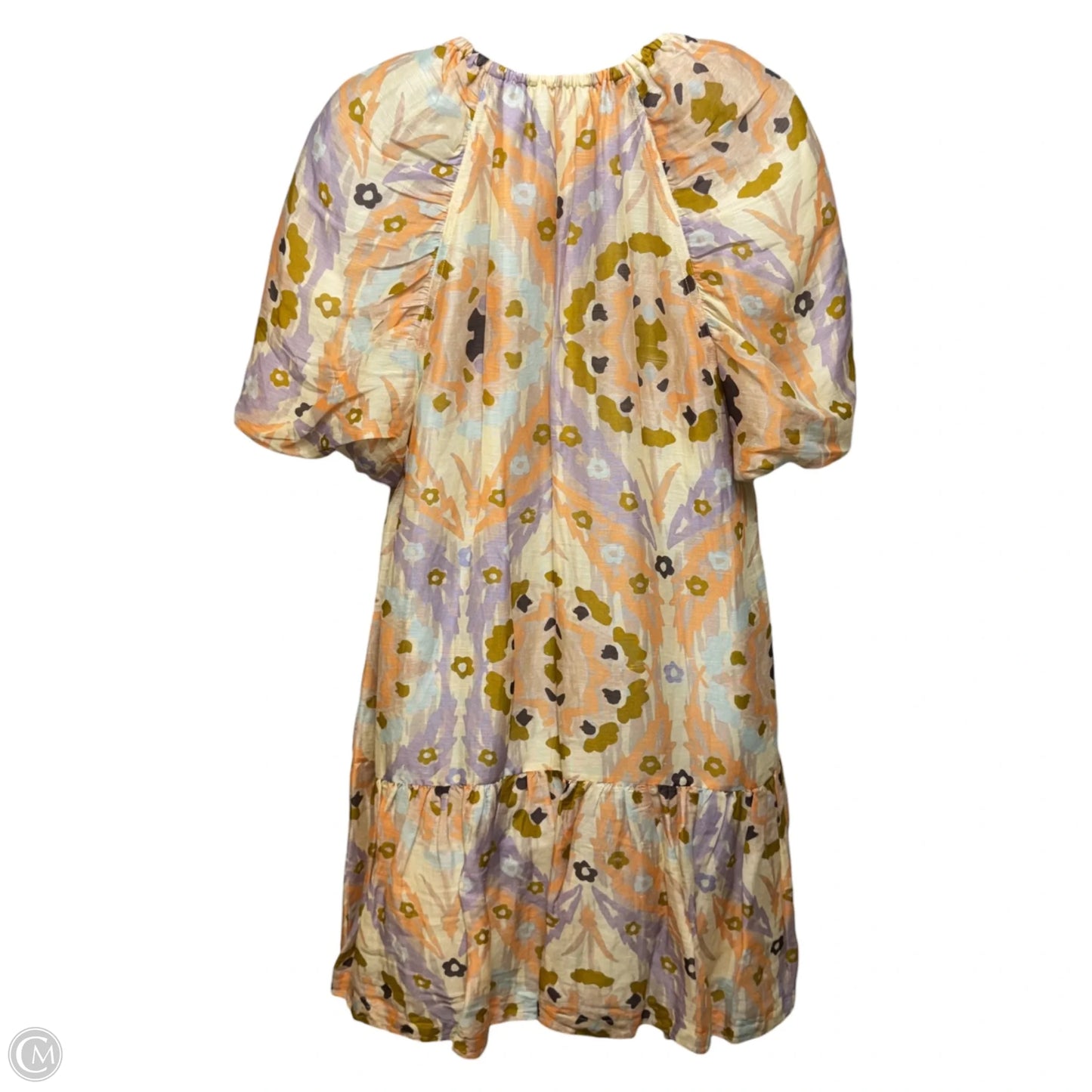 Greta Dress By Marie Oliver In Marigold Trellis Print, Size: S