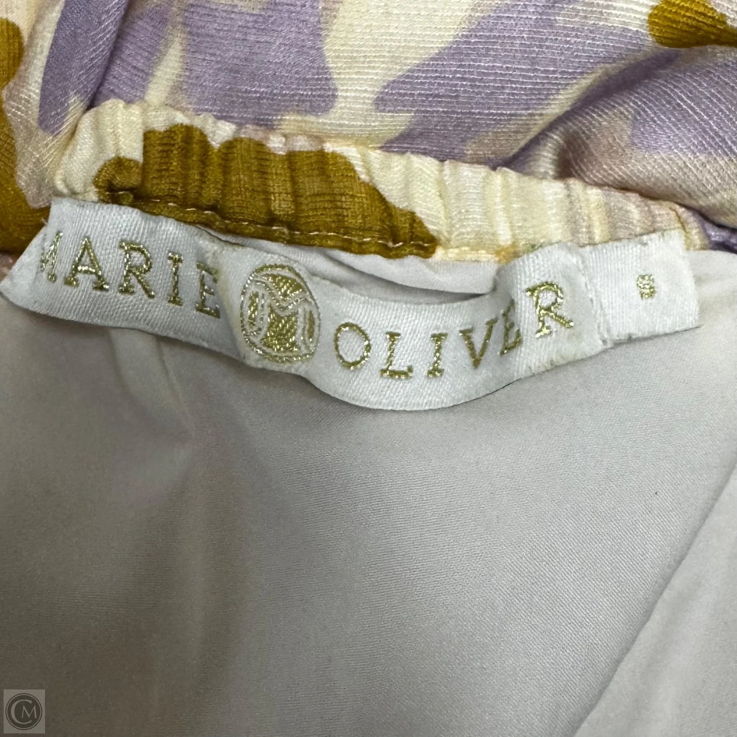 Greta Dress By Marie Oliver In Marigold Trellis Print, Size: S