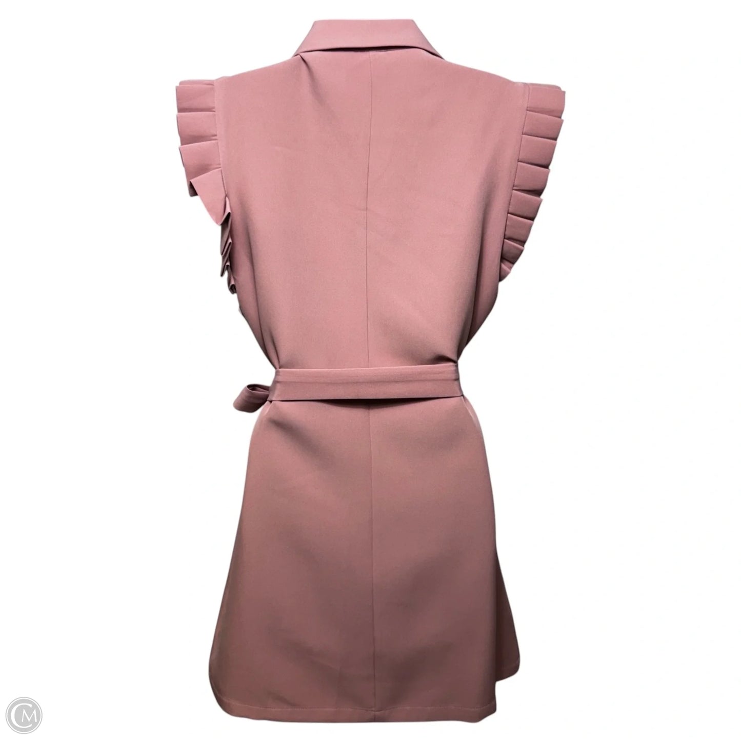 Sleeveless Blazer Mini Dress By Emery Rose In Pink, Size: S