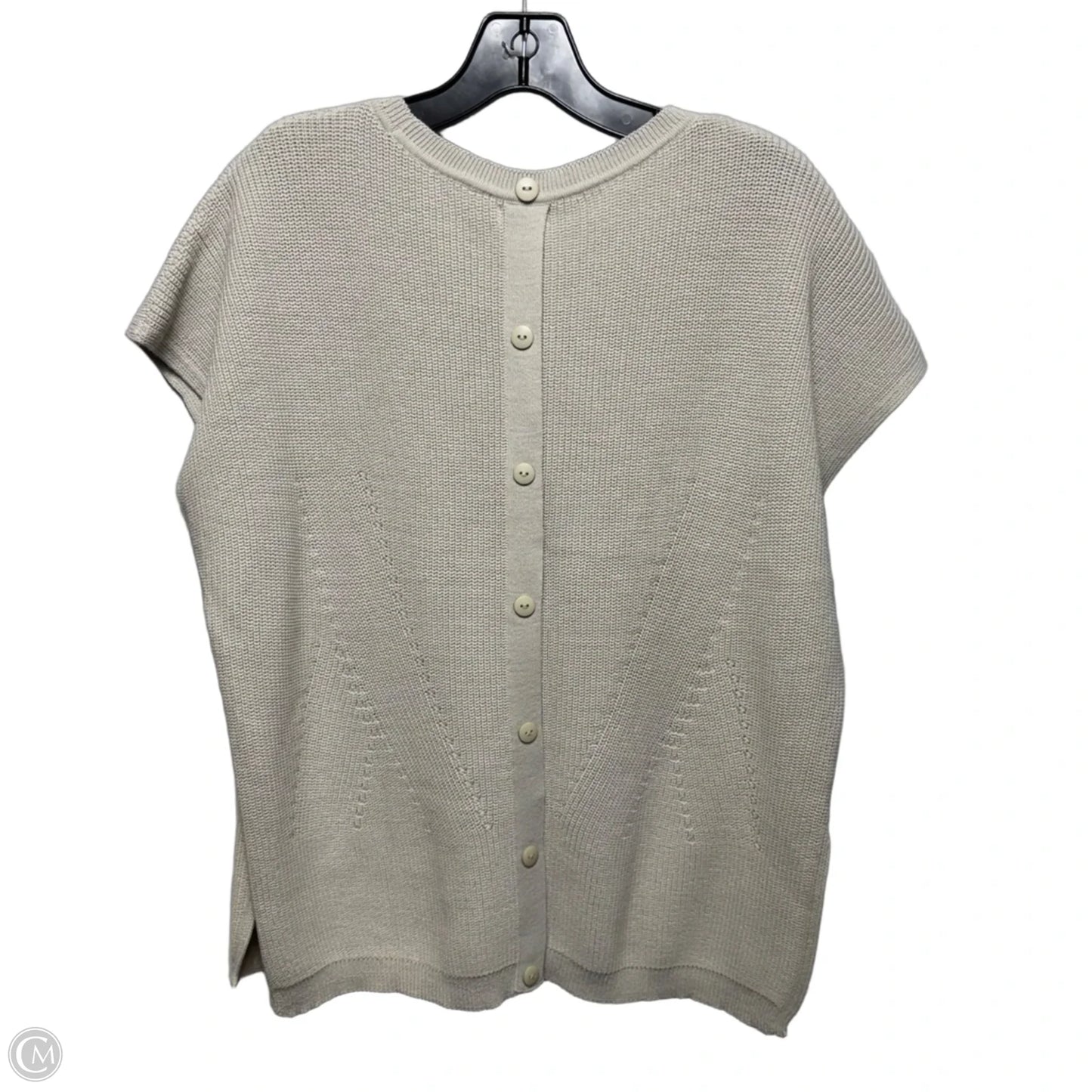 Sweater Short Sleeve By Mersea In Tan, Size: Osfm