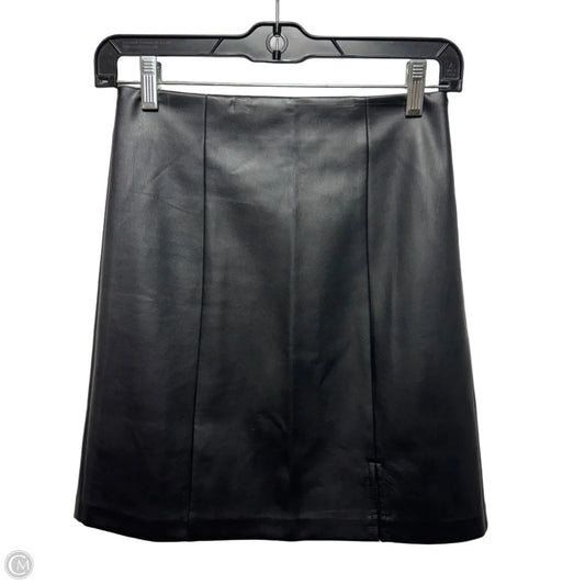 Faux Leather Skirt Mini & Short By Loft In Black, Size: 0