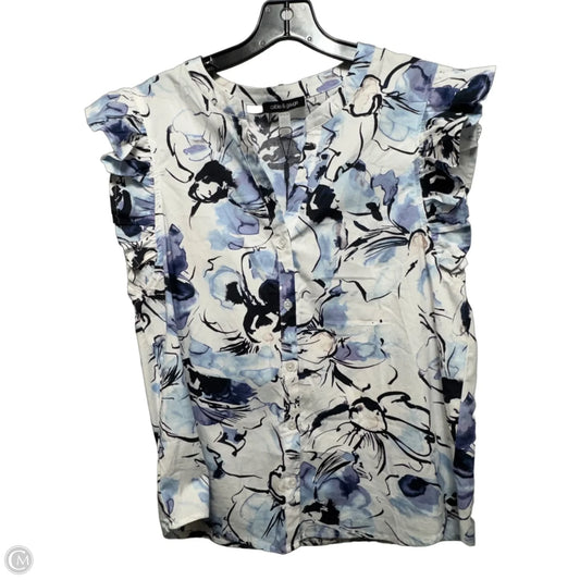 Top Short Sleeve By Cable And Gauge In Floral Print, Size: M