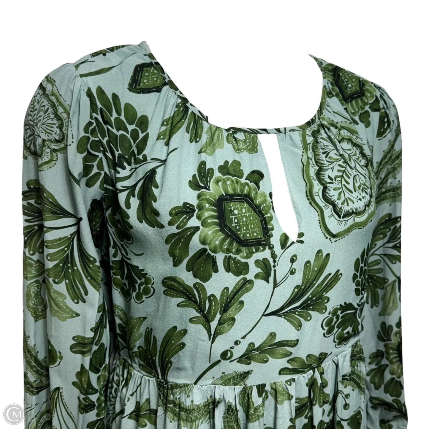 Andrea Midi Dress By Spartina In Serpentine Foliage Pesto, Size: M