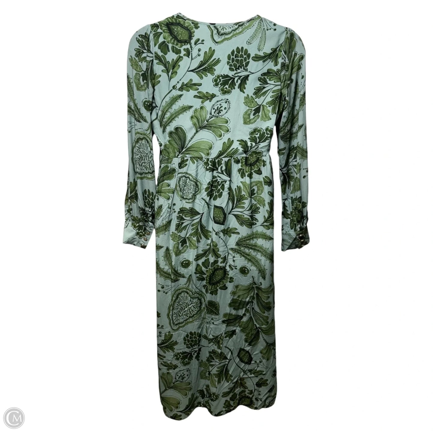 Andrea Midi Dress By Spartina In Serpentine Foliage Pesto, Size: M